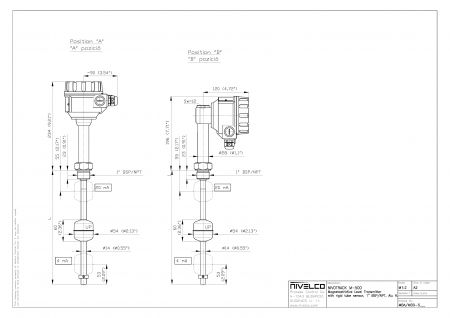 Магнитострикционный уровнемер NIVOTRACK MBA-515-B-Ex.